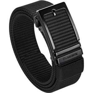 Men Nylon Ratchet Belt Adjustable Tactical Web Belt for Jeans Golf Work Pants